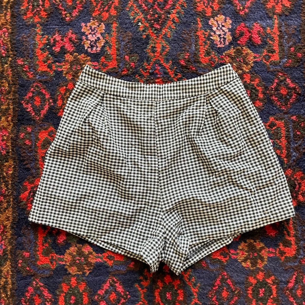 Black & White Gingham Shorts